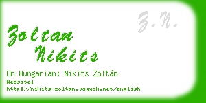 zoltan nikits business card
